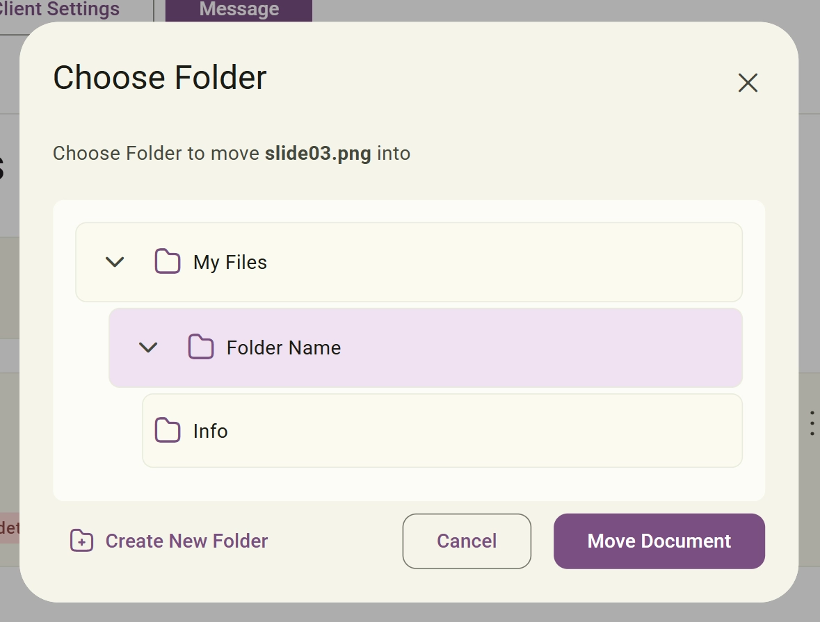 Move Document screenshot